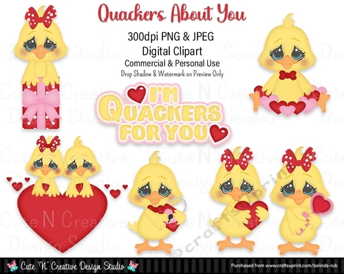 Quackers About You Digital Clip Art Set