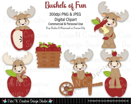 Bushels of Fun Digital Clip Art Set