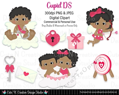 Cupid DS Digital Clip Art Set
