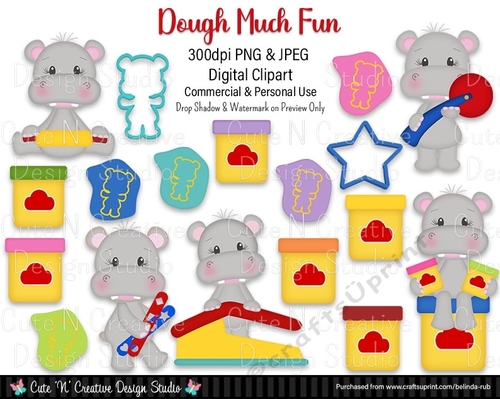 Dough Much Fun Digital Clip Art Set