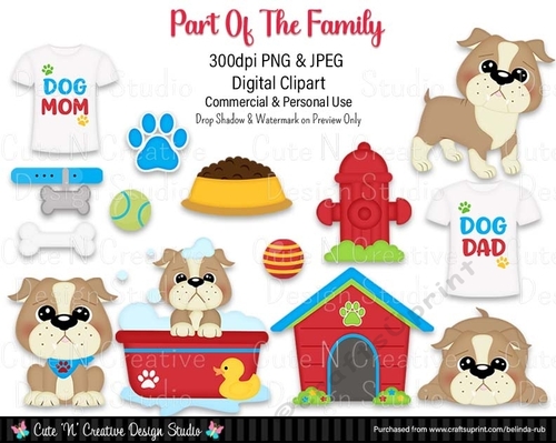 Part of the Family Digital Clip Art Set