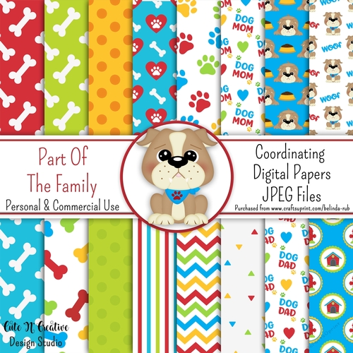 Part of the Family Coordinating Digital Paper Pack