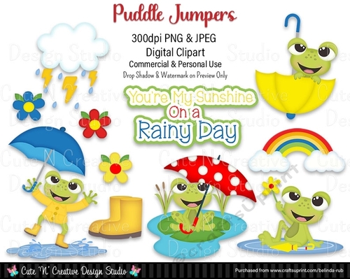 Puddle Jumpers Digital Clip Art Set