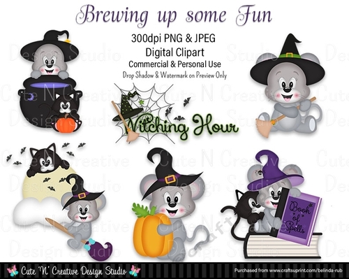 Brewing up some Fun Digital Clip Art Set
