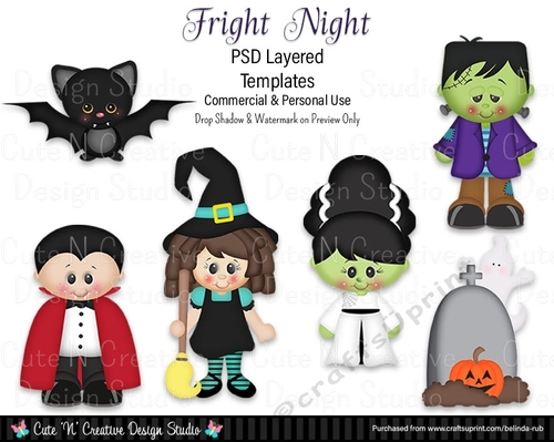 Fright Night PSD Layered Templates