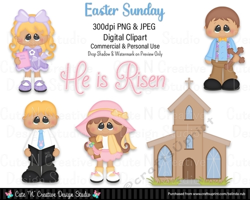 Easter Sunday Digital Clip Art Set