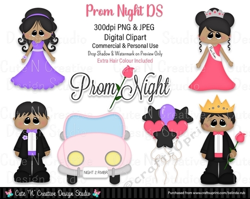Prom Night DS Digital Clip Art Set