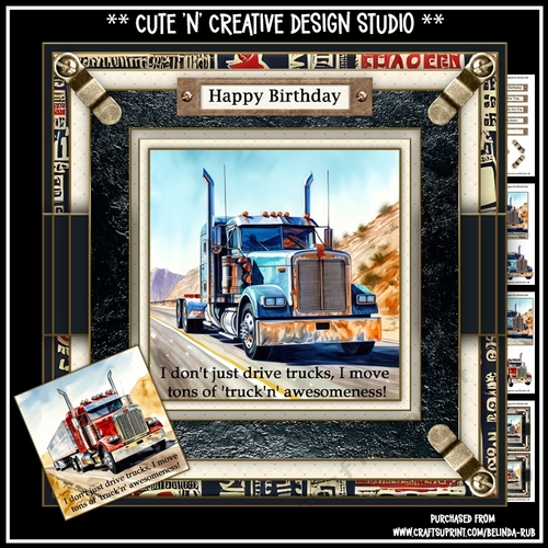 Truck Awesomeness Mini Card Kit
