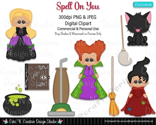 Spell On You EXCLUSIVE Digital Clip Art Set