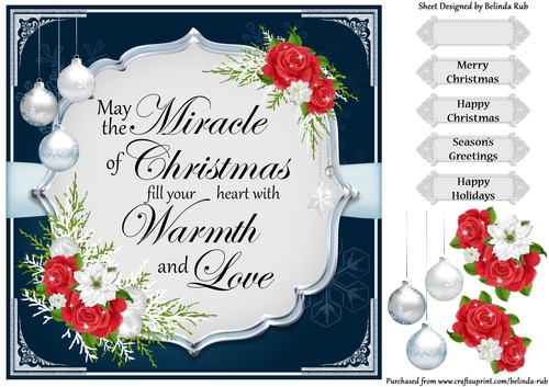 Blue Christmas Sentiment 1