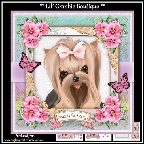 Doggy2 Birthday Card Kit