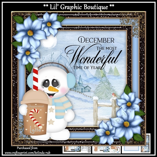 Christmas Snowman Card Mini Kit