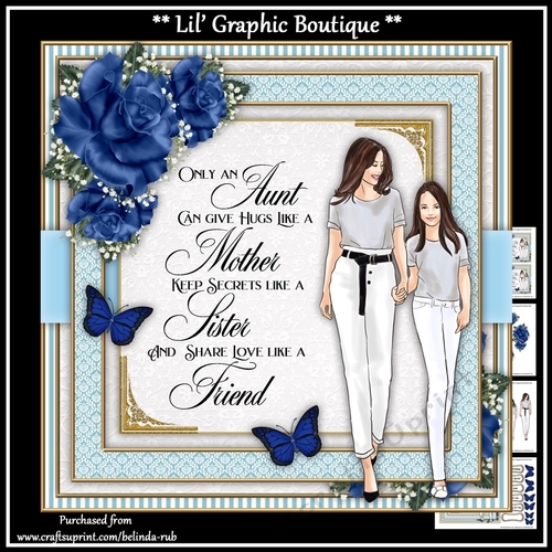 My Aunt & I Mini Card Kit