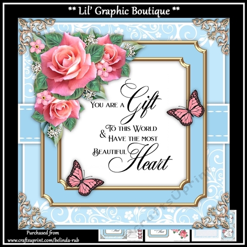 Birthday Rose Mini Card Kit