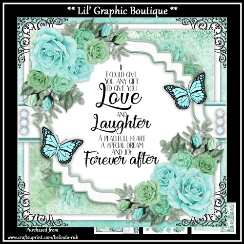 Birthday Floral1 Mini Card Kit
