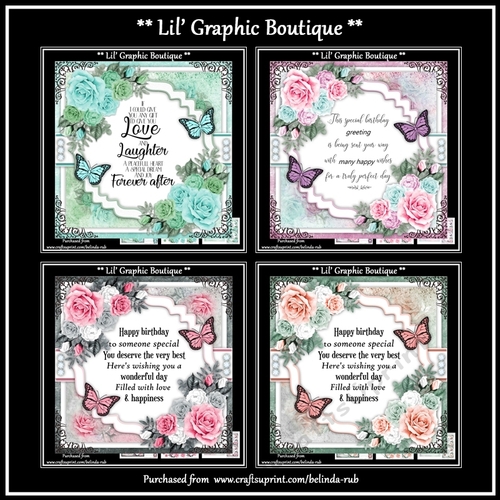 Birthday Floral Bumper Card Kit