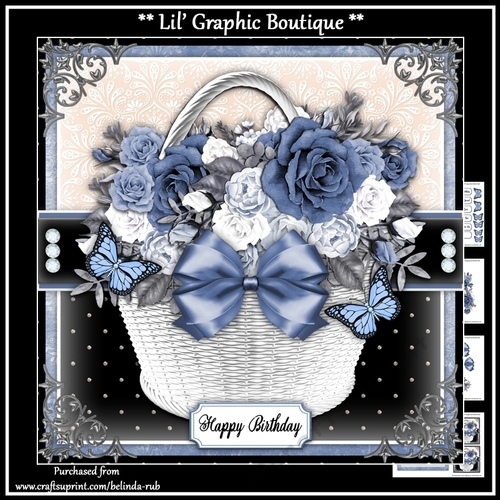 Birthday Basket1 Mini Card Kit