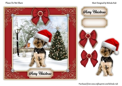 Christmas Dog2 Quick Card