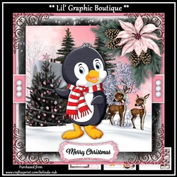 Christmas Penguin1 Mini Card Kit