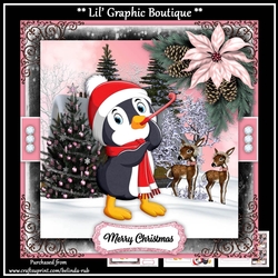 Christmas Penguin2 Mini Card Kit