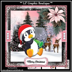 Christmas Penguin4 Mini Card Kit