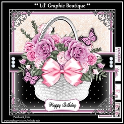 Birthday Basket5 Mini Card Kit