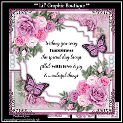 Birthday Floral11 Mini Card Kit