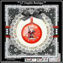 Christmas Bauble2 Mini Card Kit