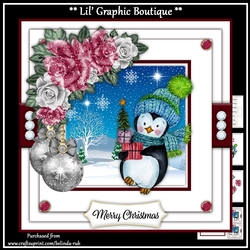 Penguin Christmas2 Mini Card Kit