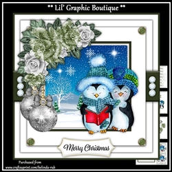Penguin Christmas3 Mini Card Kit