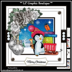Penguin Christmas4 Mini Card Kit