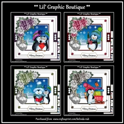 Penguin Christmas Bumper Card Kit