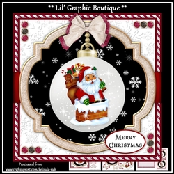 Santa Bauble2 Mini Card Kit