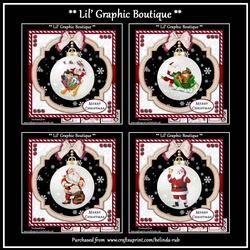 Santa Bauble Bumper Card Kit2