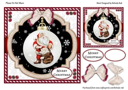 Santa Bauble7 Quick Card