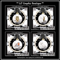 Wildlife Bauble Bumper Card Kit
