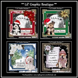 Doggy Christmas Bumper Card Kit