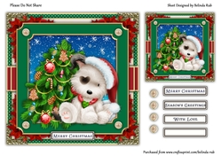 Doggy Christmas5 Quick Card