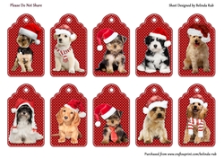 Christmas Doggy Tags