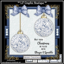 Flourish Bauble1 Mini Card Kit