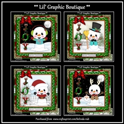 Christmas Snowmies Bumper Card Kit