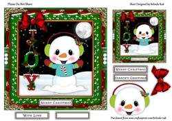 Christmas Snowmies1 Quick Card