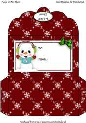 Christmas Snowmies1 Money Envelope