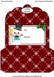 Christmas Snowmies2 Money Envelope