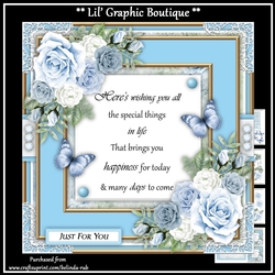 Birthday Floral14 Mini Card Kit