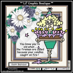 Stella Candles on Fire Mini Card Kit