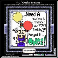 Gus - Wifes Birthday Mini Card Kit