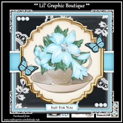 Floral Teacup2 Mini Card Kit