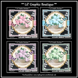 Floral Teacup Bumper Card Kit