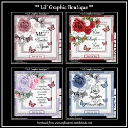 Floral Rose Bumper Card Kit